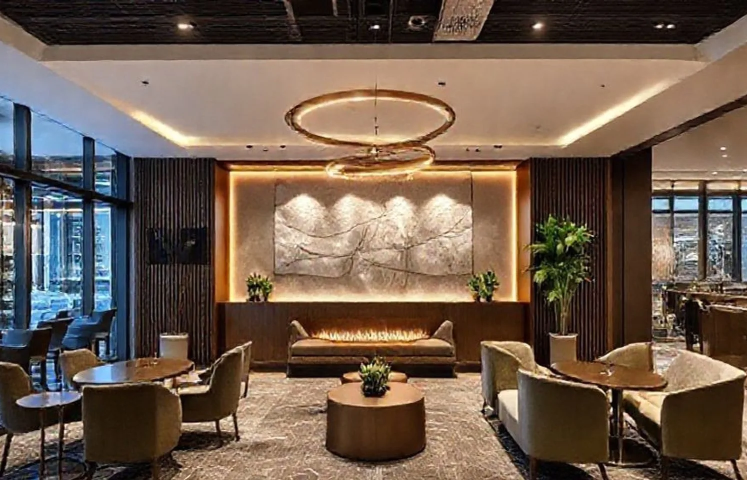 corporate connections lounge modern